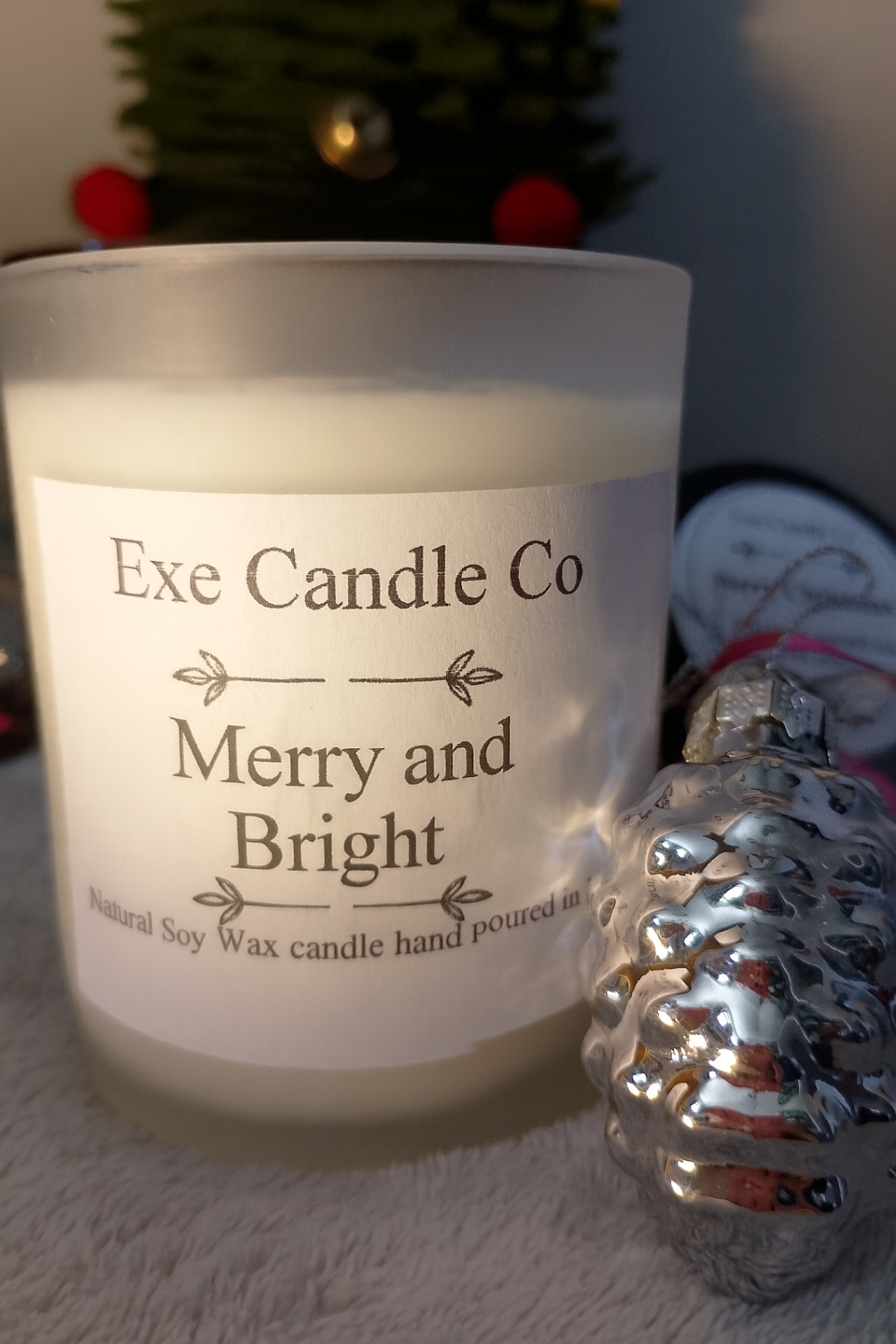 Merry and Bright - Christmas scented soy wax candles