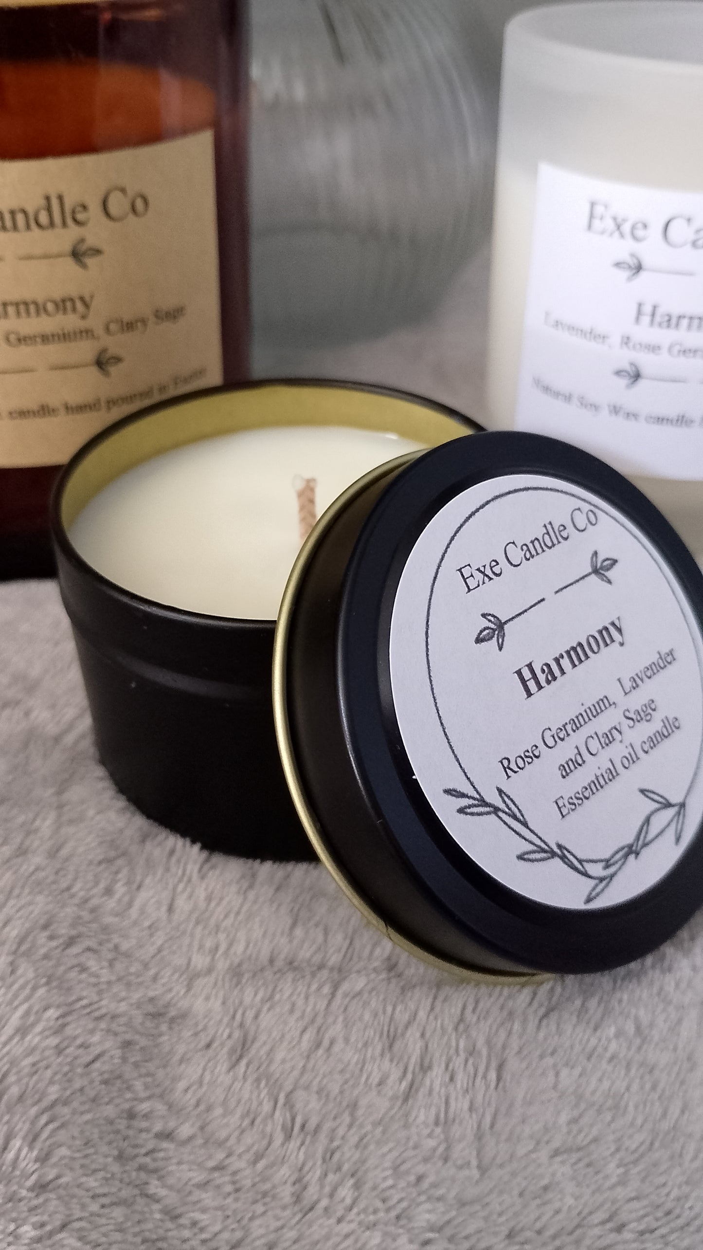 Harmony - essential oil infused soy wax candles and wax melts