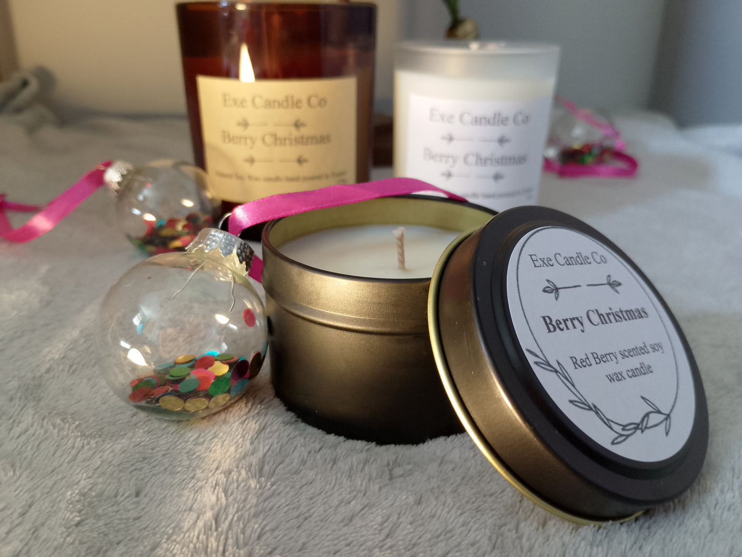 Christmas Berry Christmas - scented soy wax candles