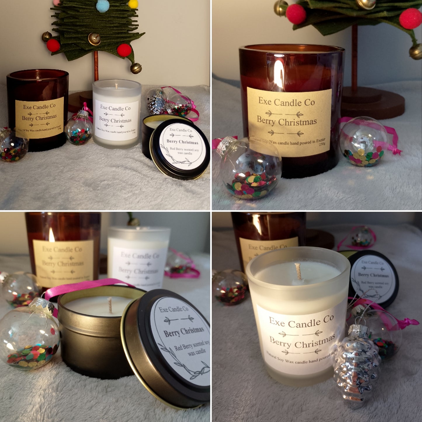 Christmas Berry Christmas - scented soy wax candles