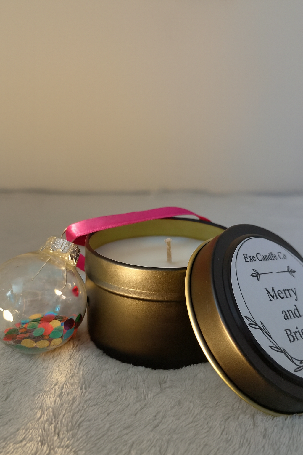 Merry and Bright - Christmas scented soy wax candles